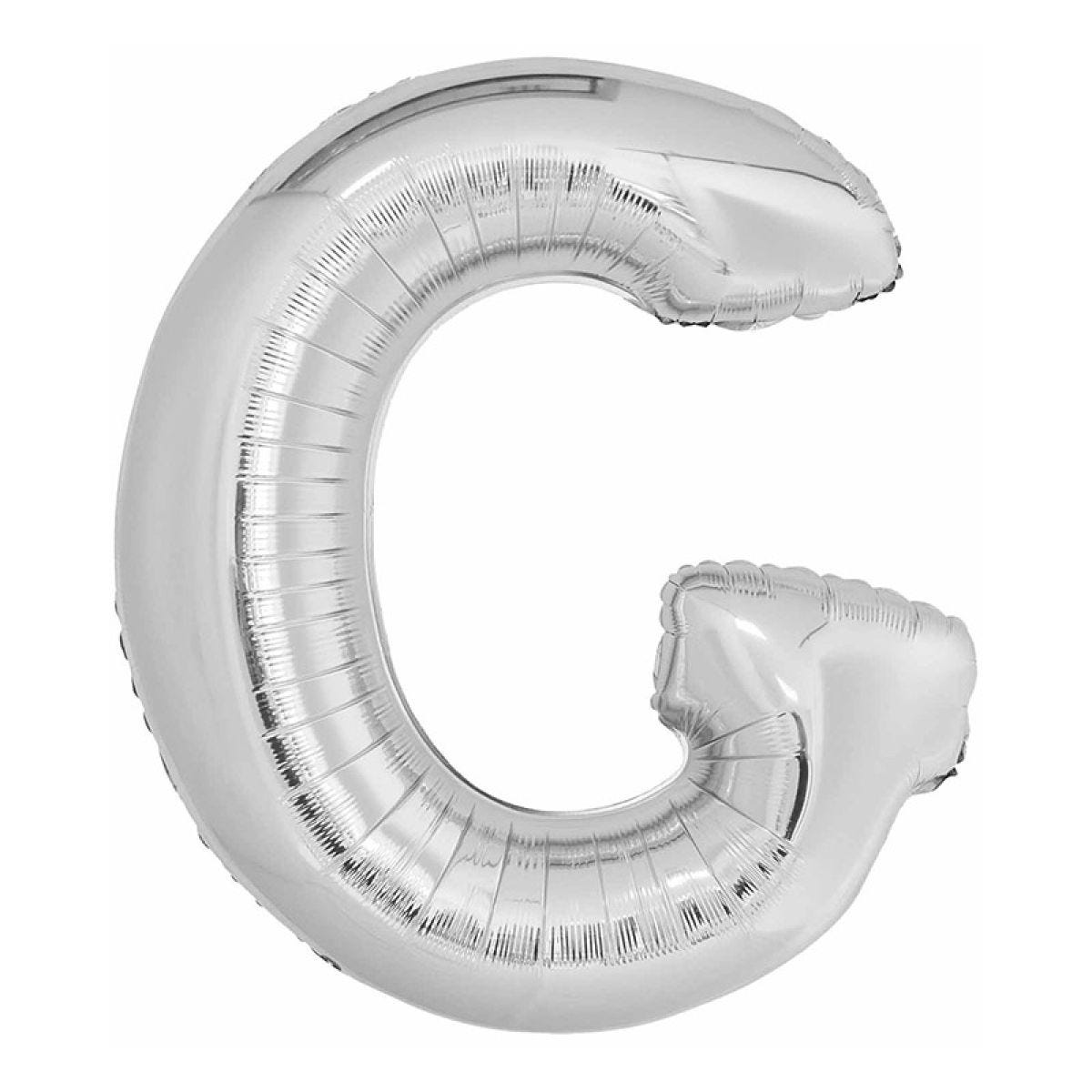 G Silver Letter Balloon - 34" Foil