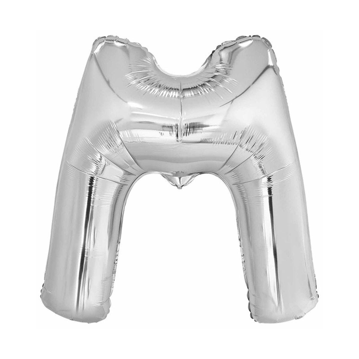 M Silver Letter Balloon - 34" Foil