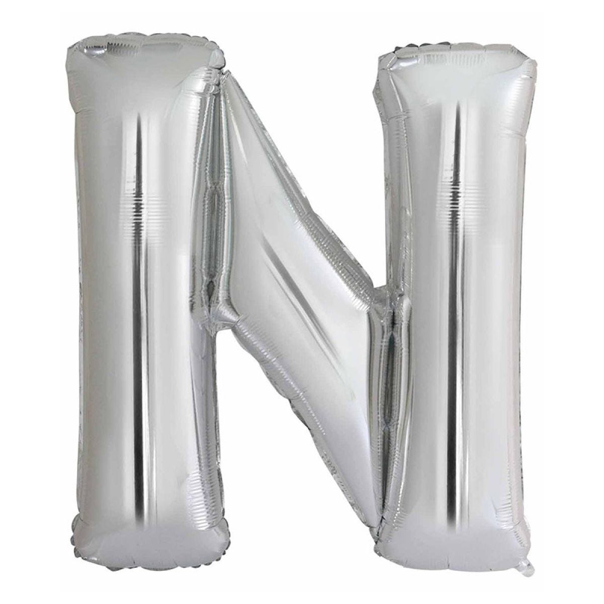 N Silver Letter Balloon - 34" Foil