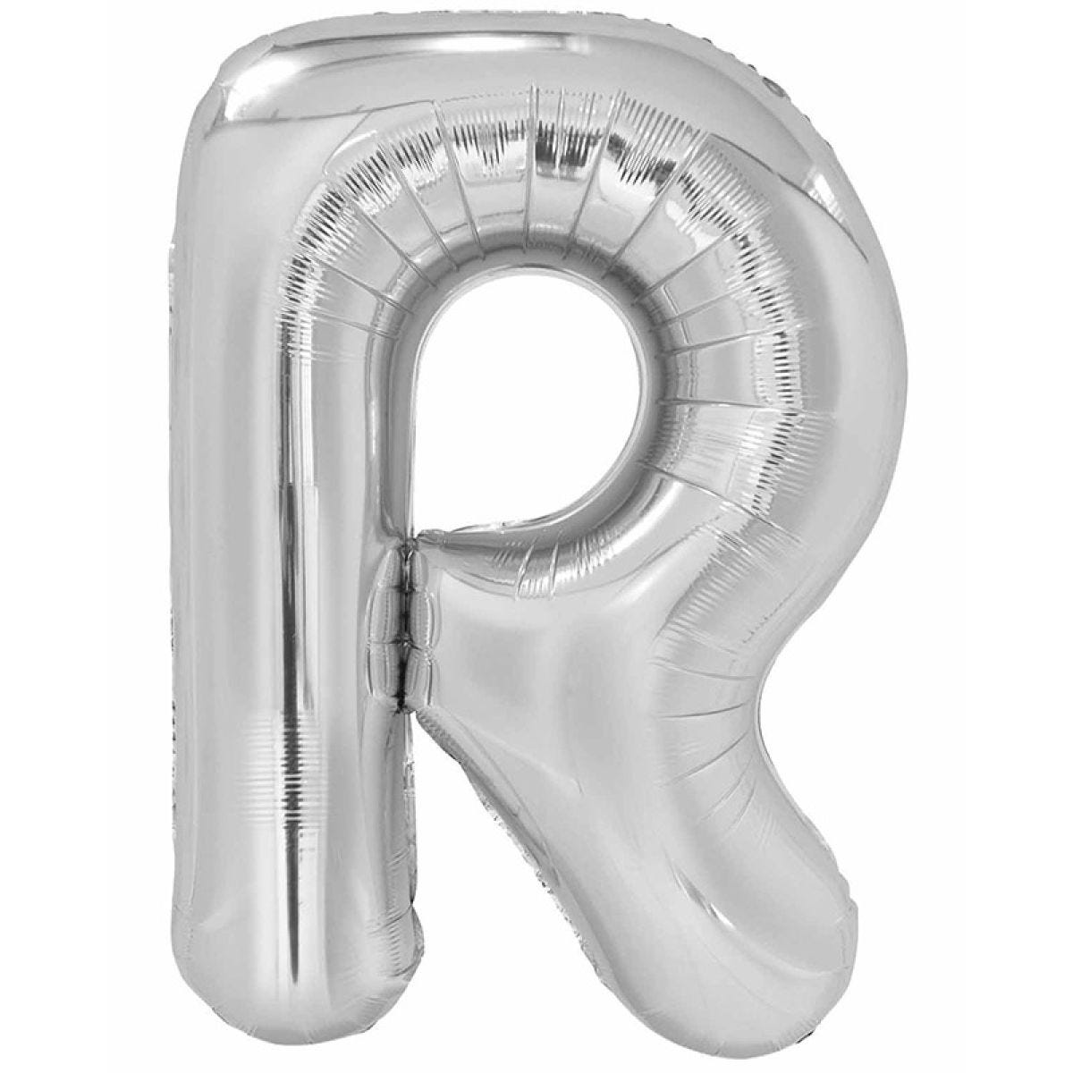 R Silver Letter Balloon - 34" Foil