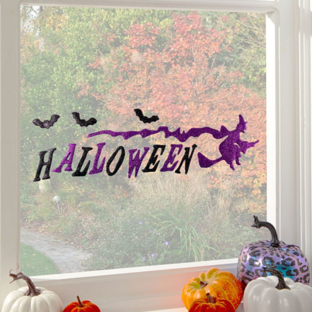 Purple Halloween Gel Clings - 15.5cm x 53cm