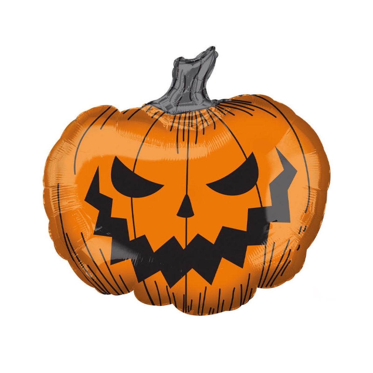 Hallows&apos; Eve Pumpkin SuperShape Balloon - 29" Foil