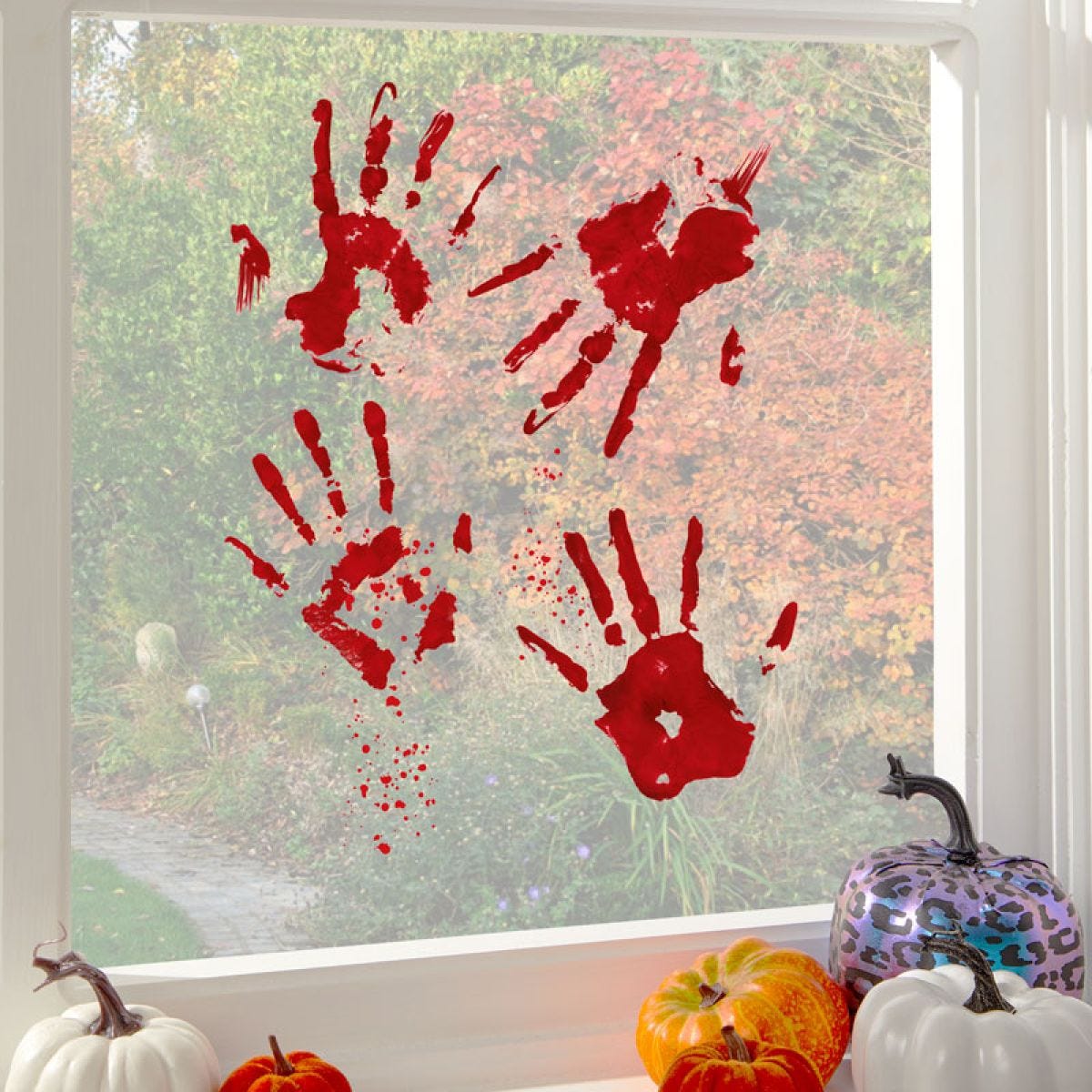 Bloody Hand Window Stickers