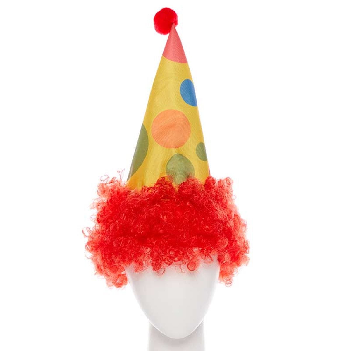 Clown  Hat with Red Wig