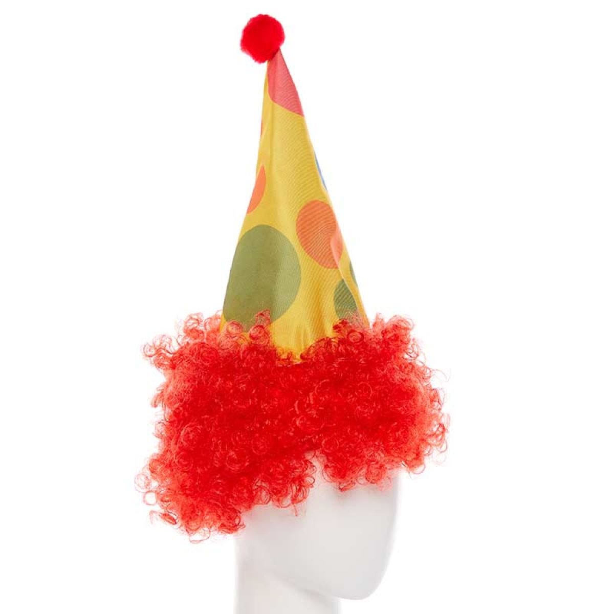 Clown  Hat with Red Wig