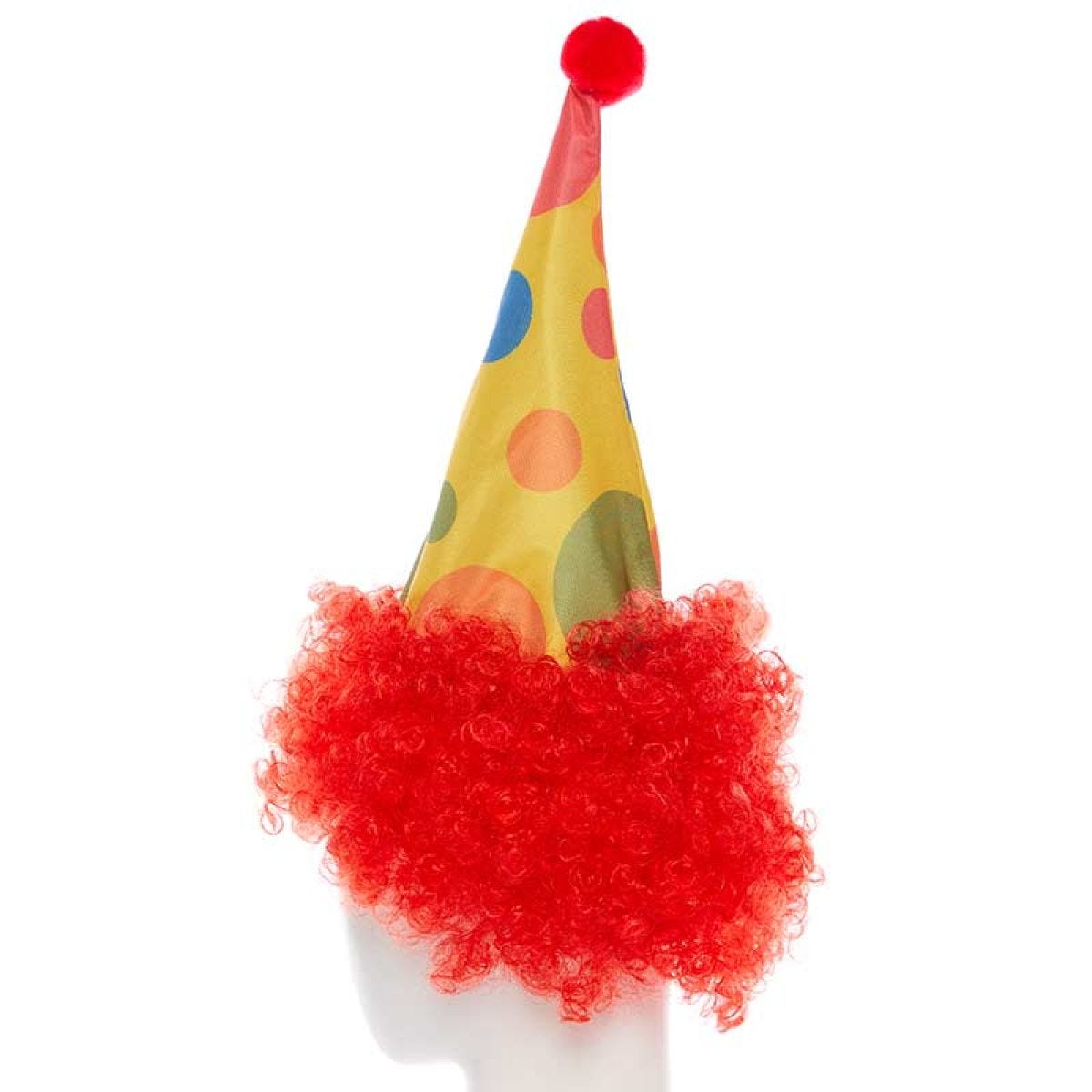 Clown  Hat with Red Wig