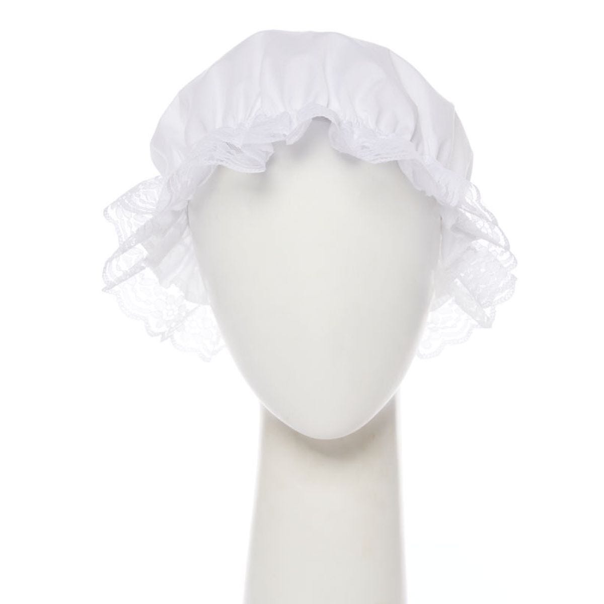 White  Victorian Mop Hat