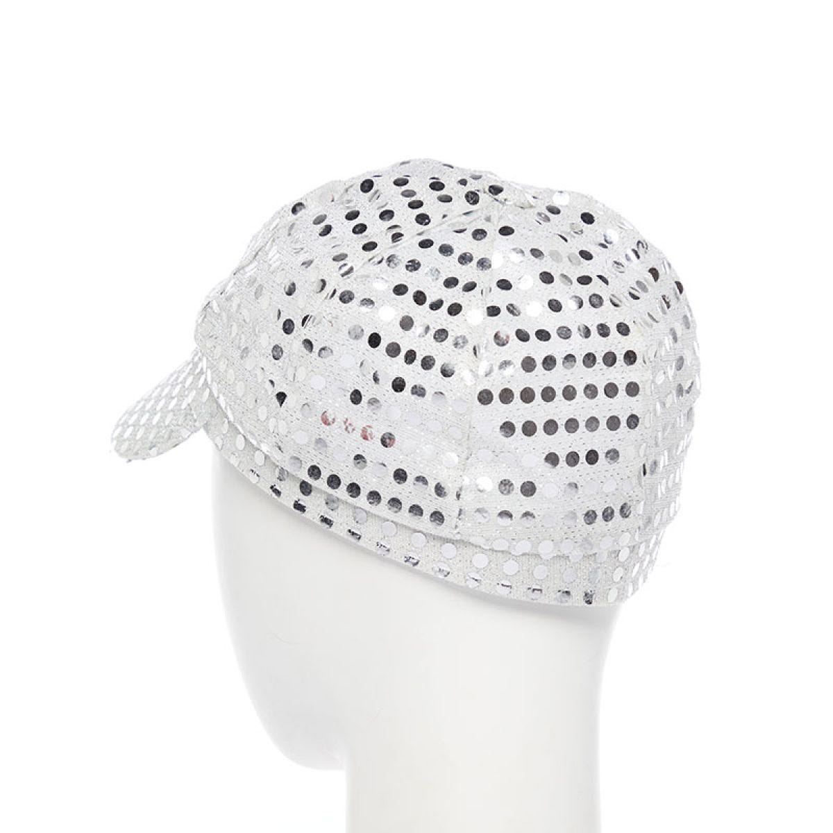 Silver  Sequin Disco Hat