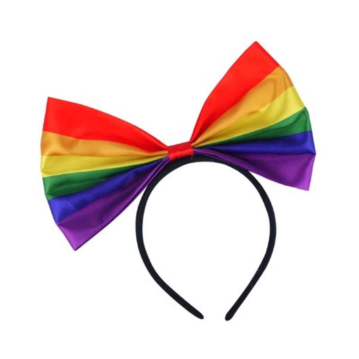 Rainbow Pride Bow Headband
