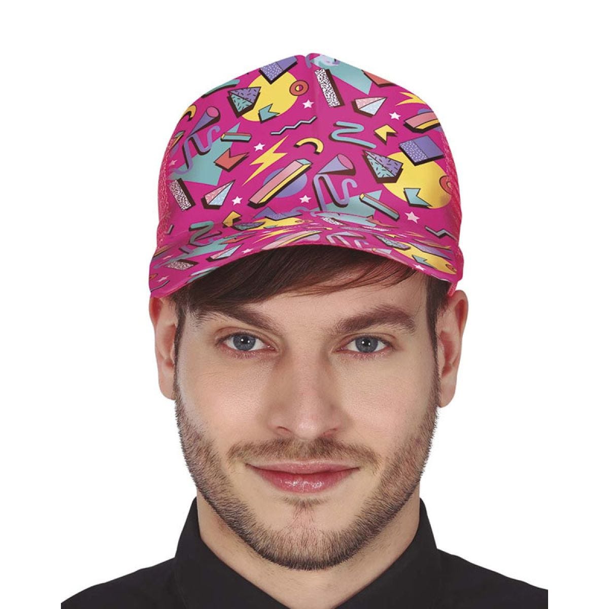 80s Pink Print Cap