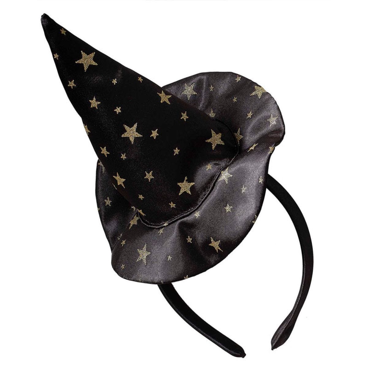 Witch Black & Gold Star Headband