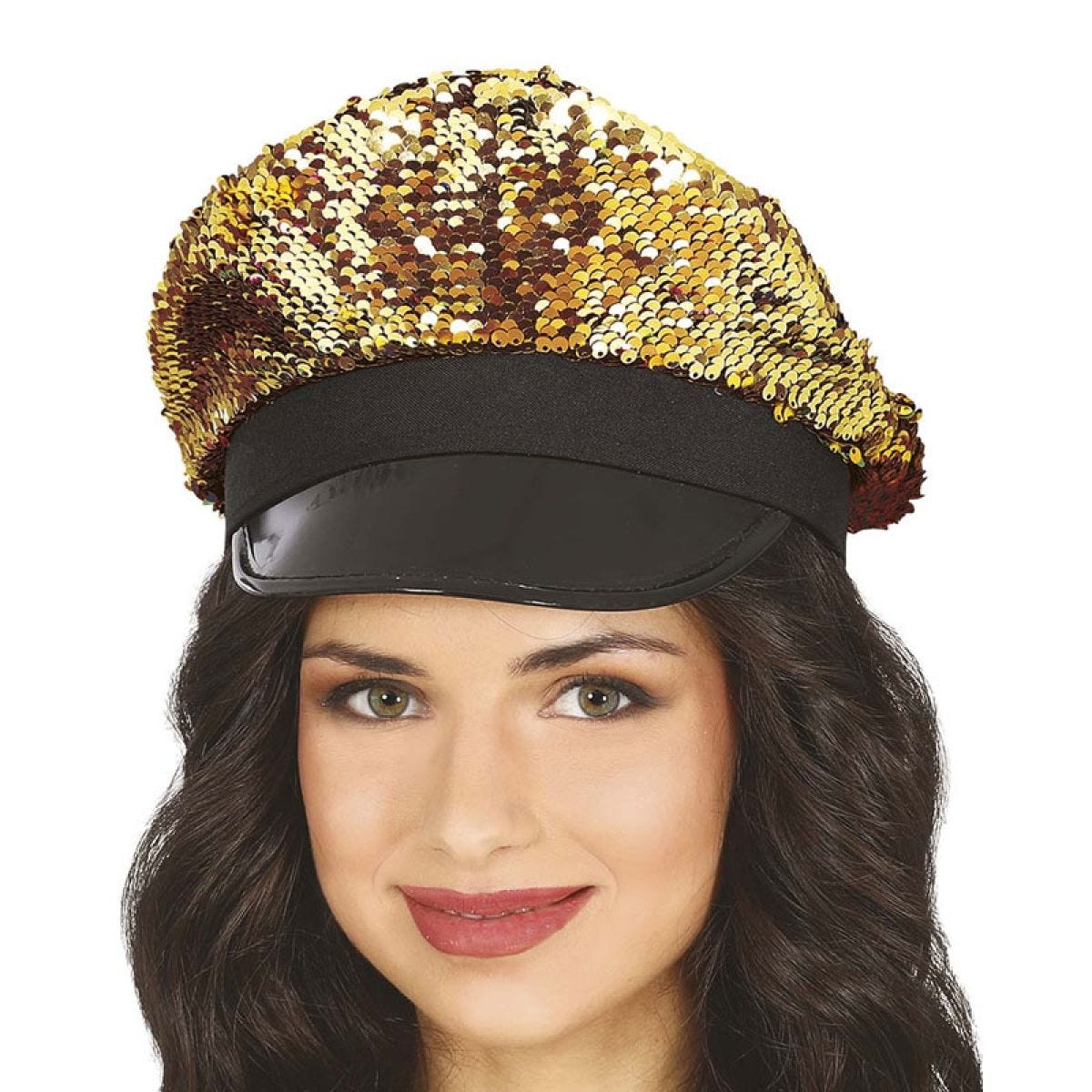Gold Sequin Cap