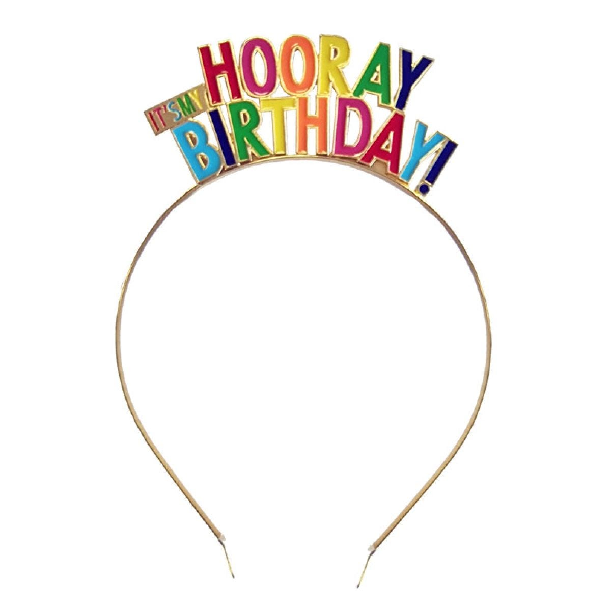 Hooray It&apos;s My Birthday Metal Headband