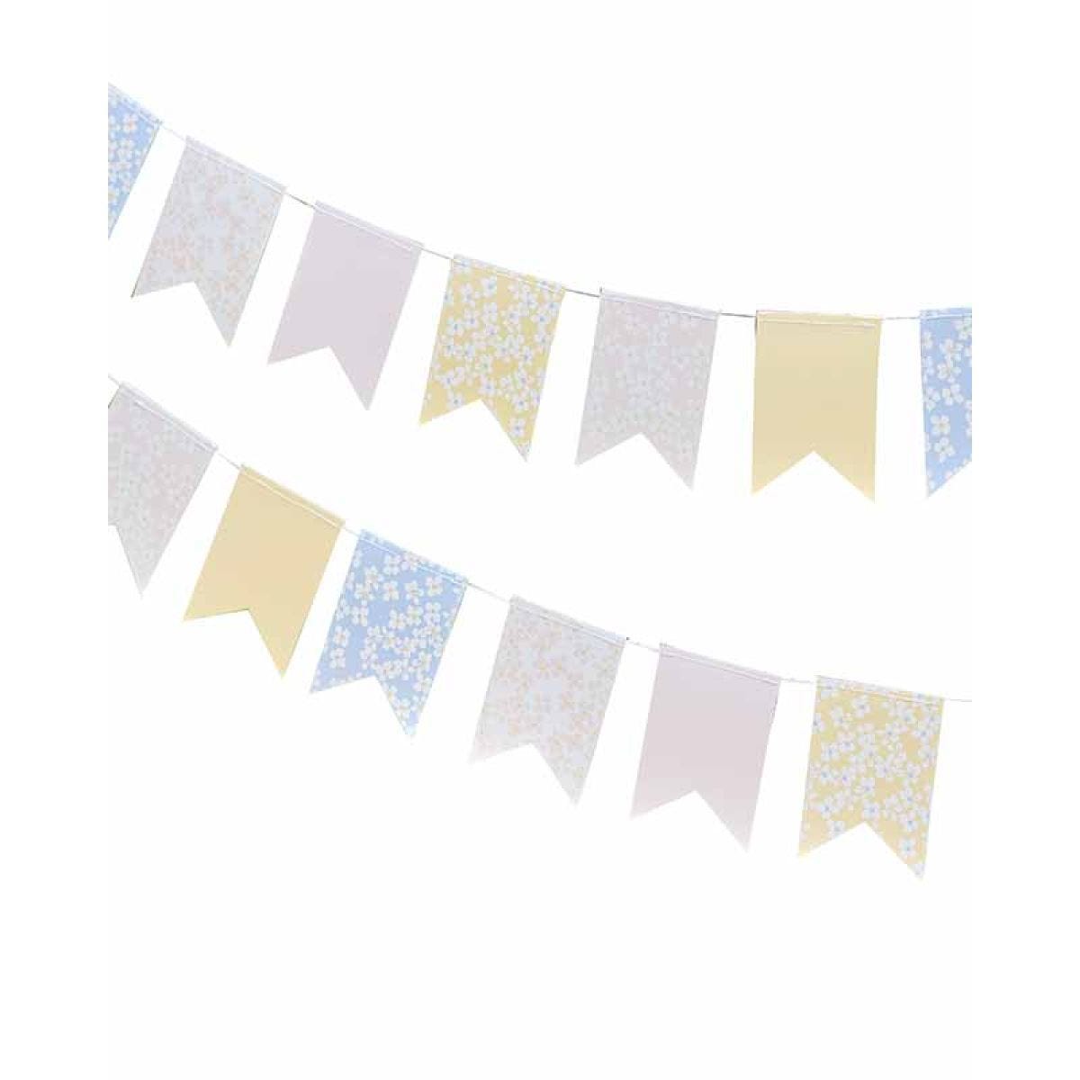 Floral Flag Paper Bunting - 5m