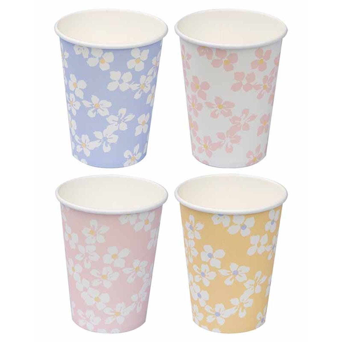 Floral Paper Cups - 266ml (8pk)