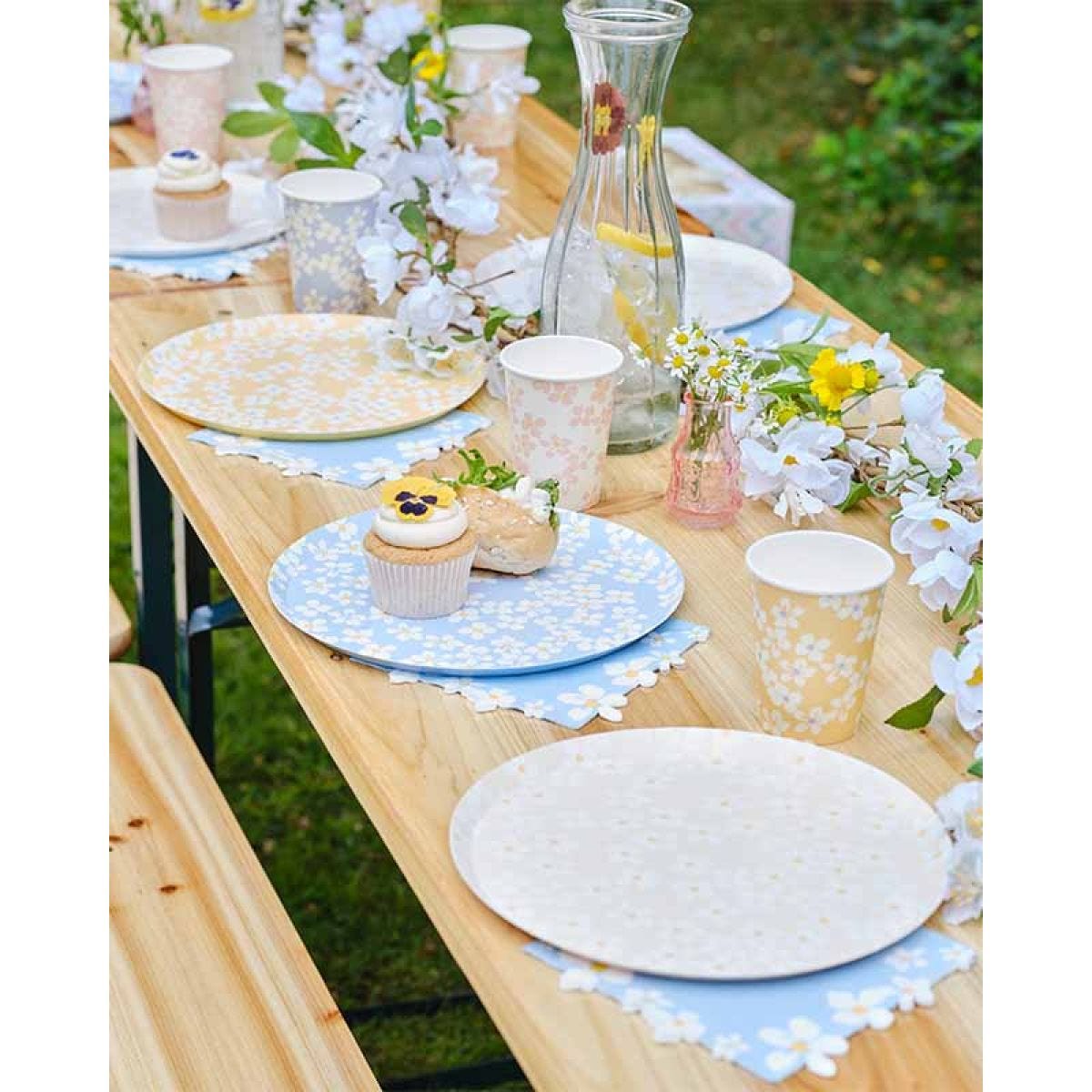 Floral Paper Plates - 25cm (8pk)