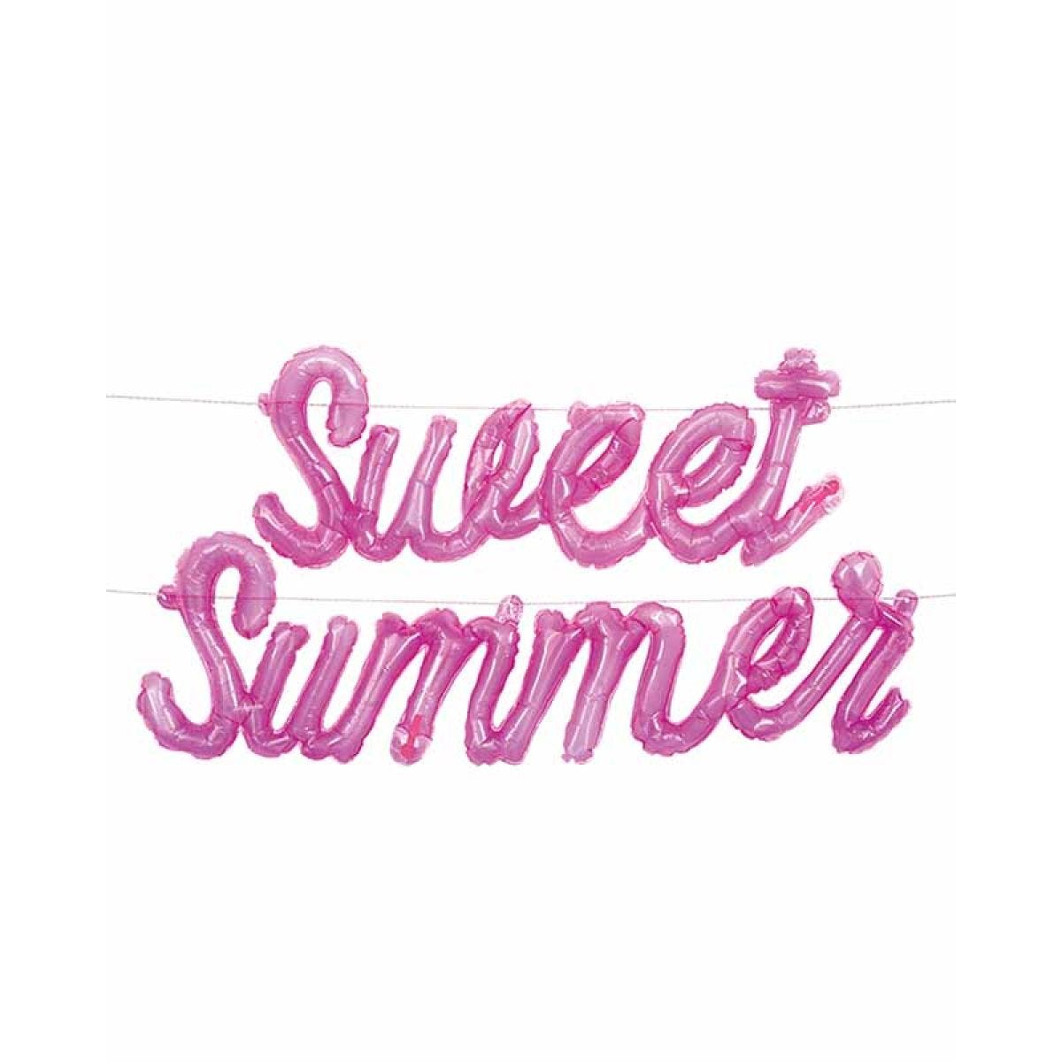 Pastel Ice Cream "Sweet Summer" Plastic Jelly Balloon Banner Kit