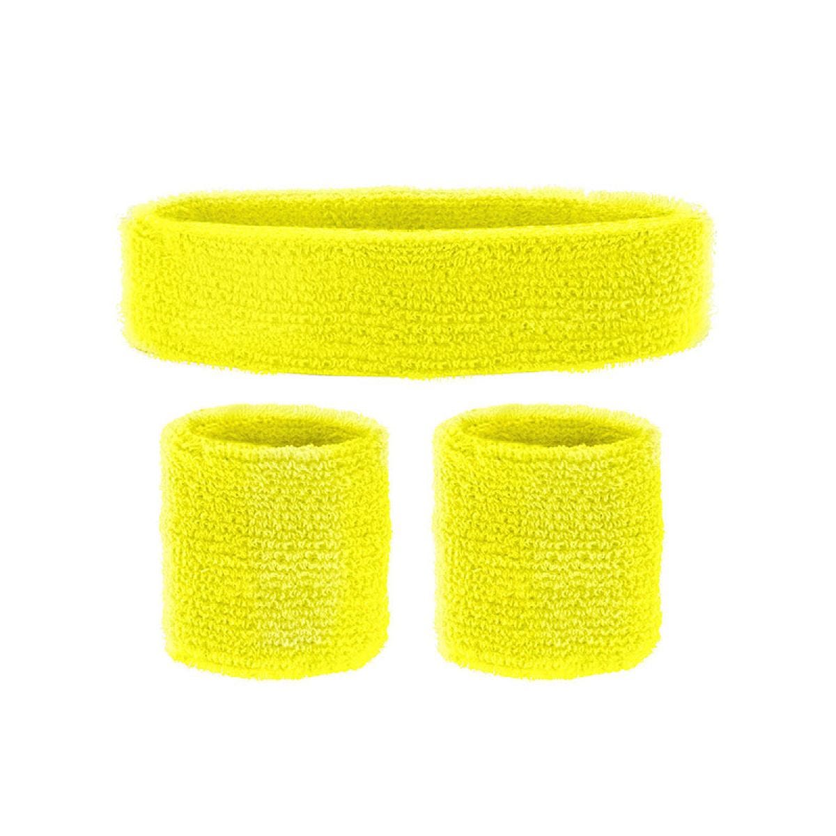 Yellow Sweatband Accessory Kit Adult