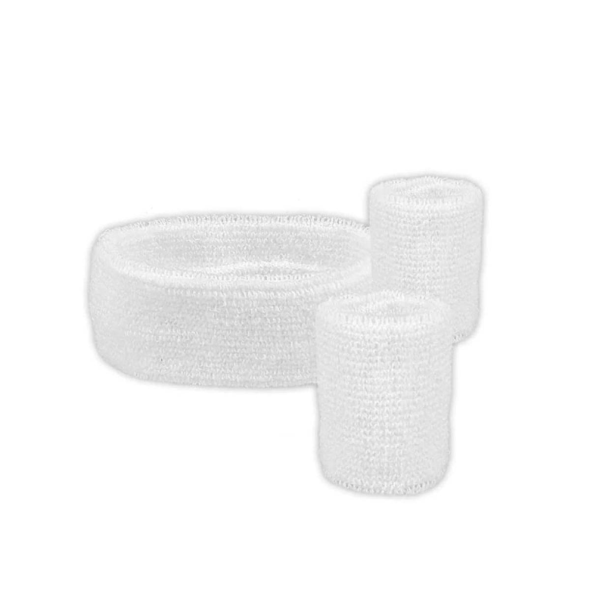 White Sweatband Accessory Kit