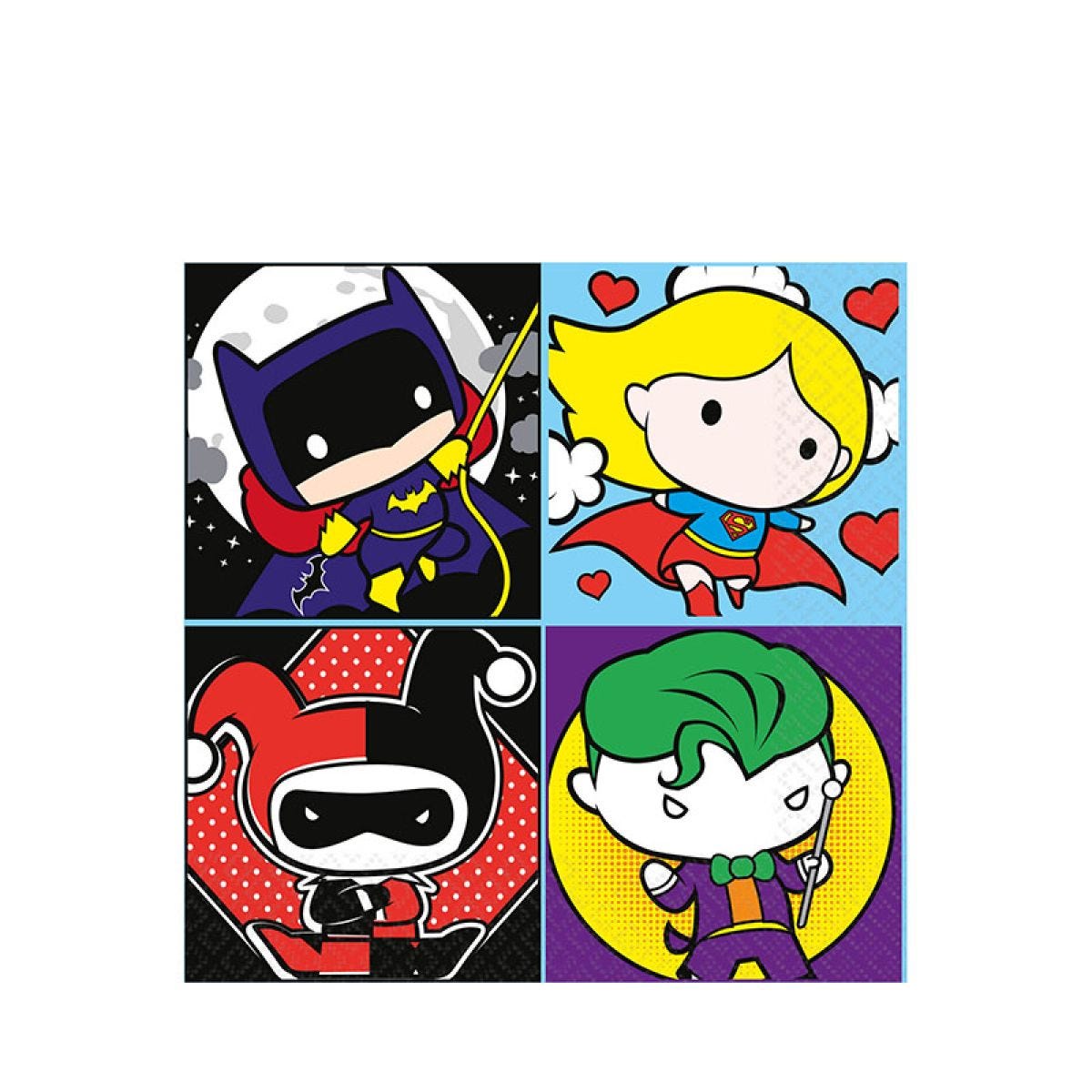 Justice League Paper Napkins 33cm (16pk)