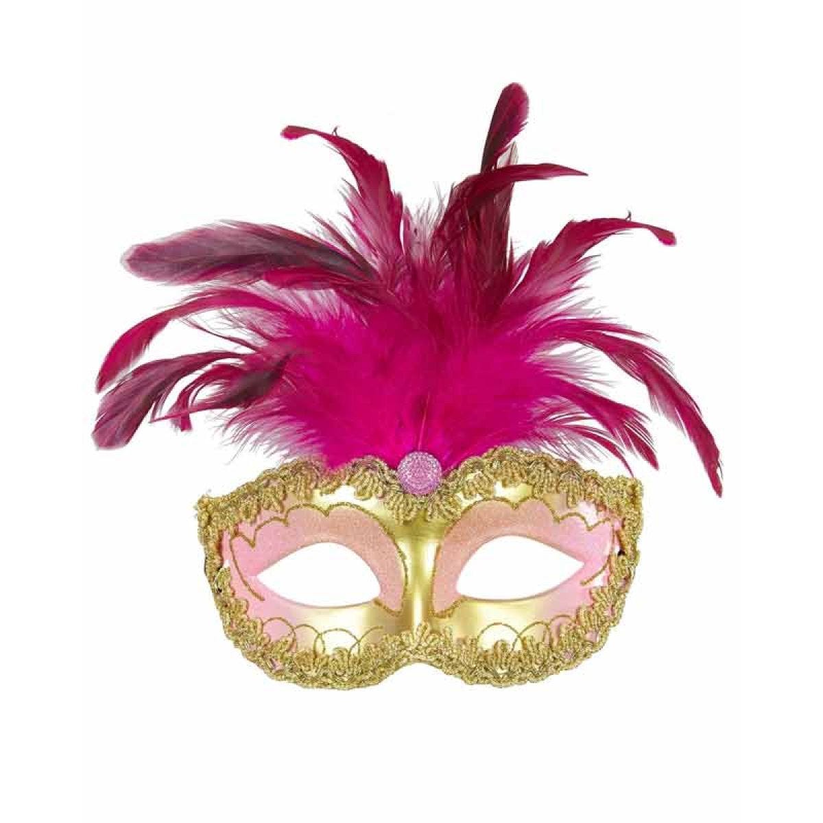 Gold & Pink Royal Masquerade Eye Mask