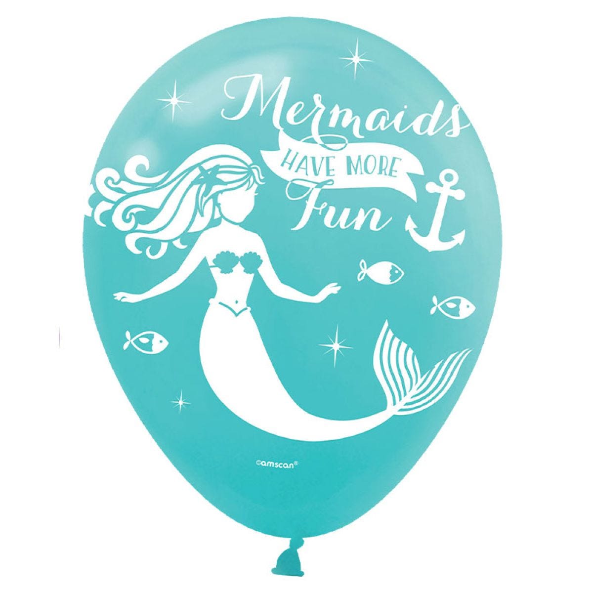Mermaid Wishes Balloons - 11" Latex (6pk)