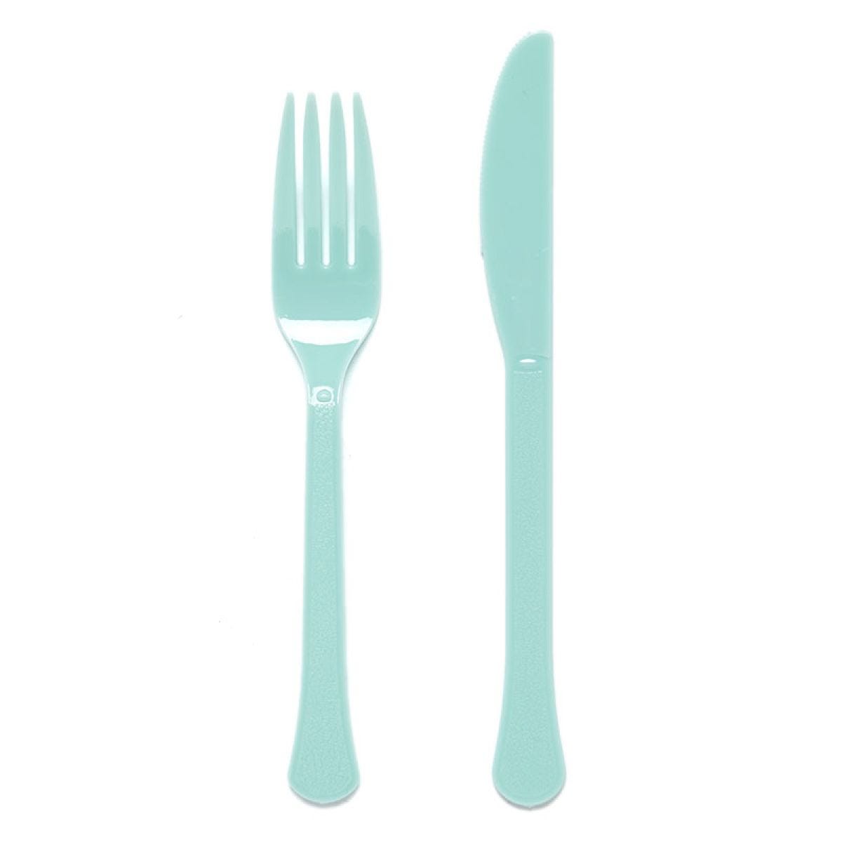 Duck Egg Reusable Plastic Cutlery Set (24pk)
