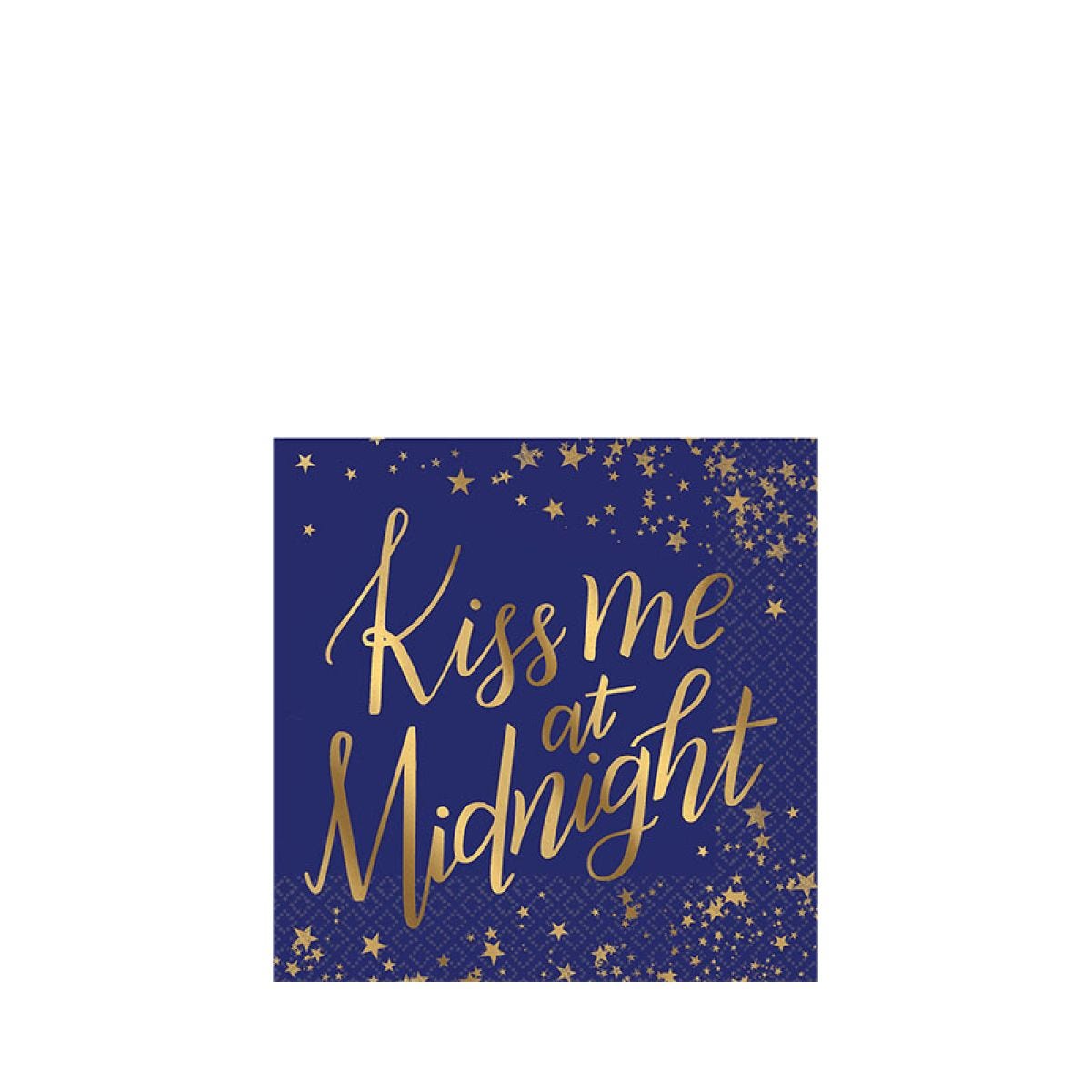 Midnight NYE Beverage Napkins 25cm (16pk)