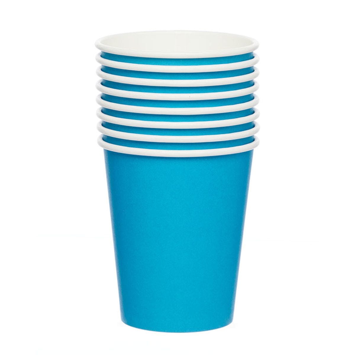 Turquiose Paper Cups - 237ml (8pk)