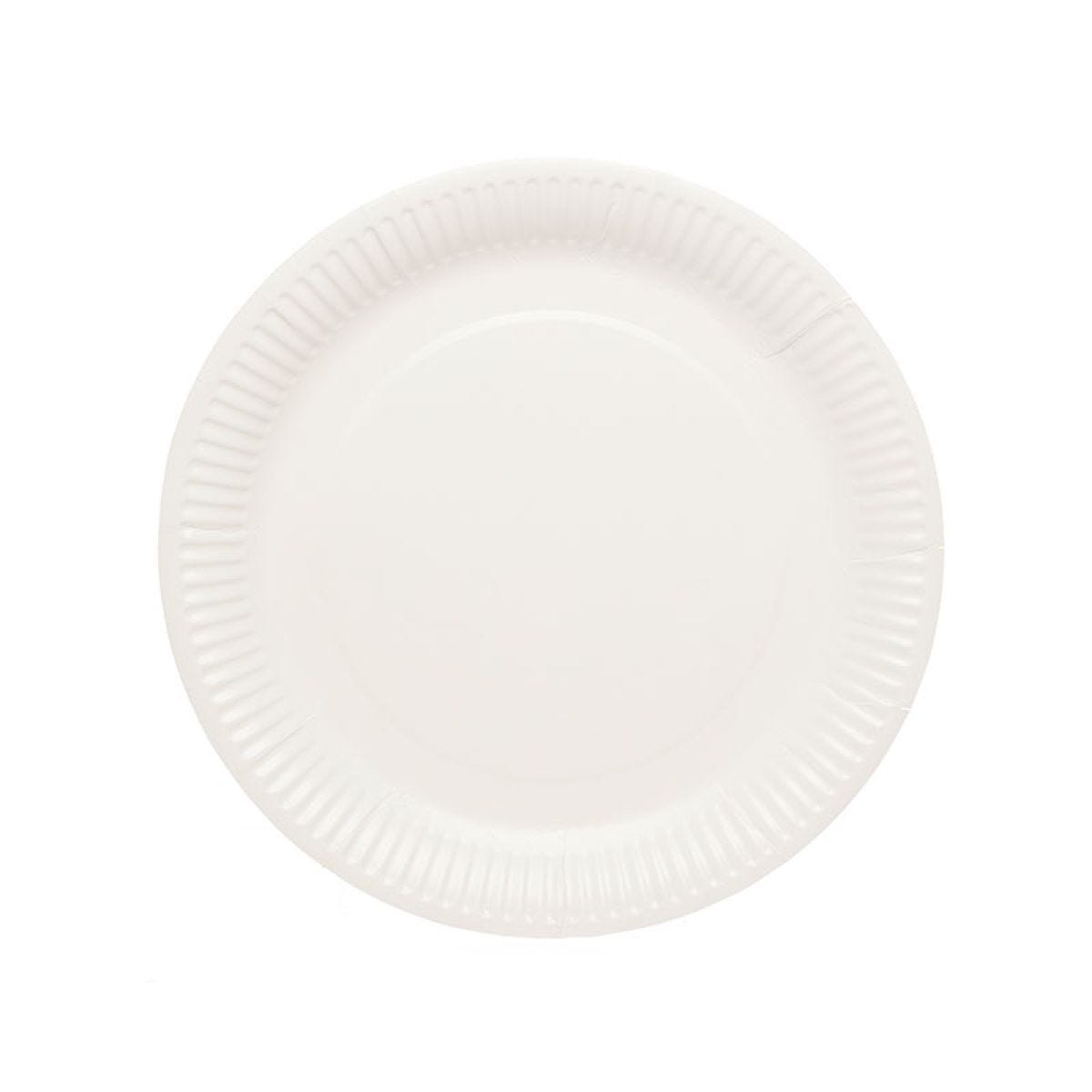 White Paper Plates - 23cm (8pk)