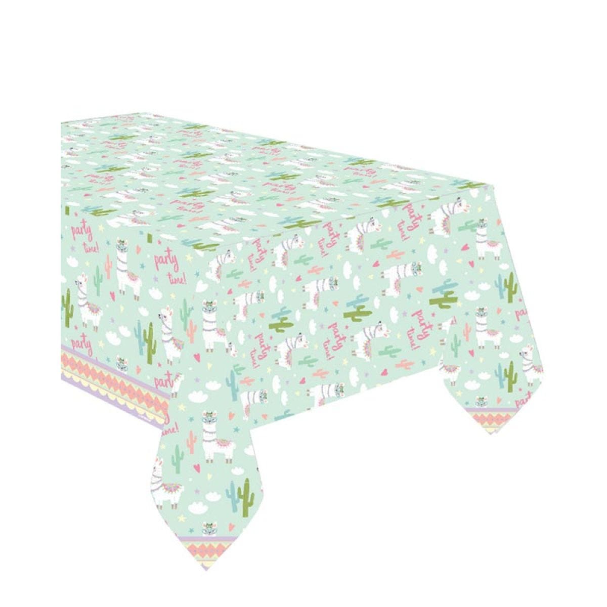 Llama Plastic Table Cover - 1.8m x 1.2m