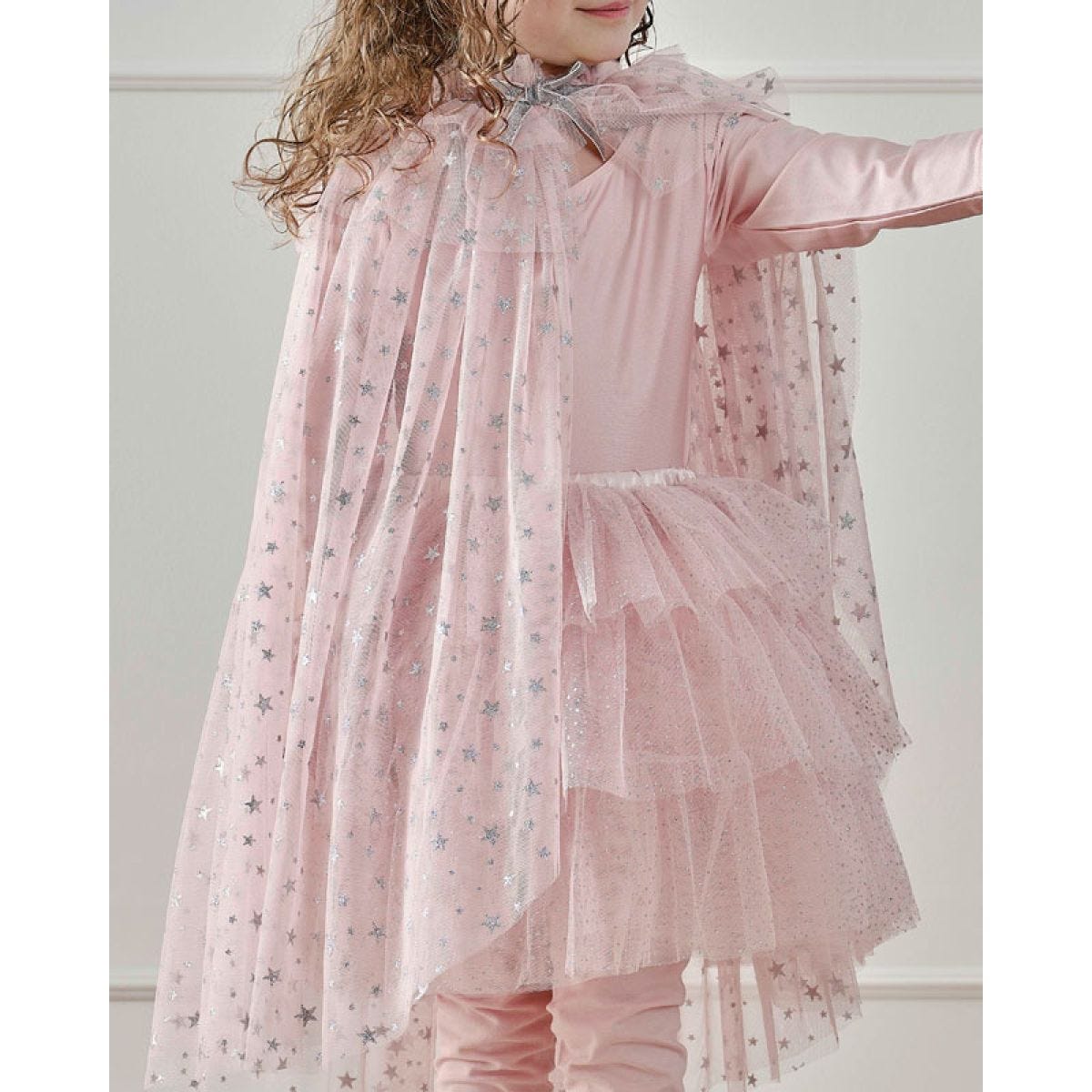 Blush & Silver Tiered Tutu- 3-5 Years