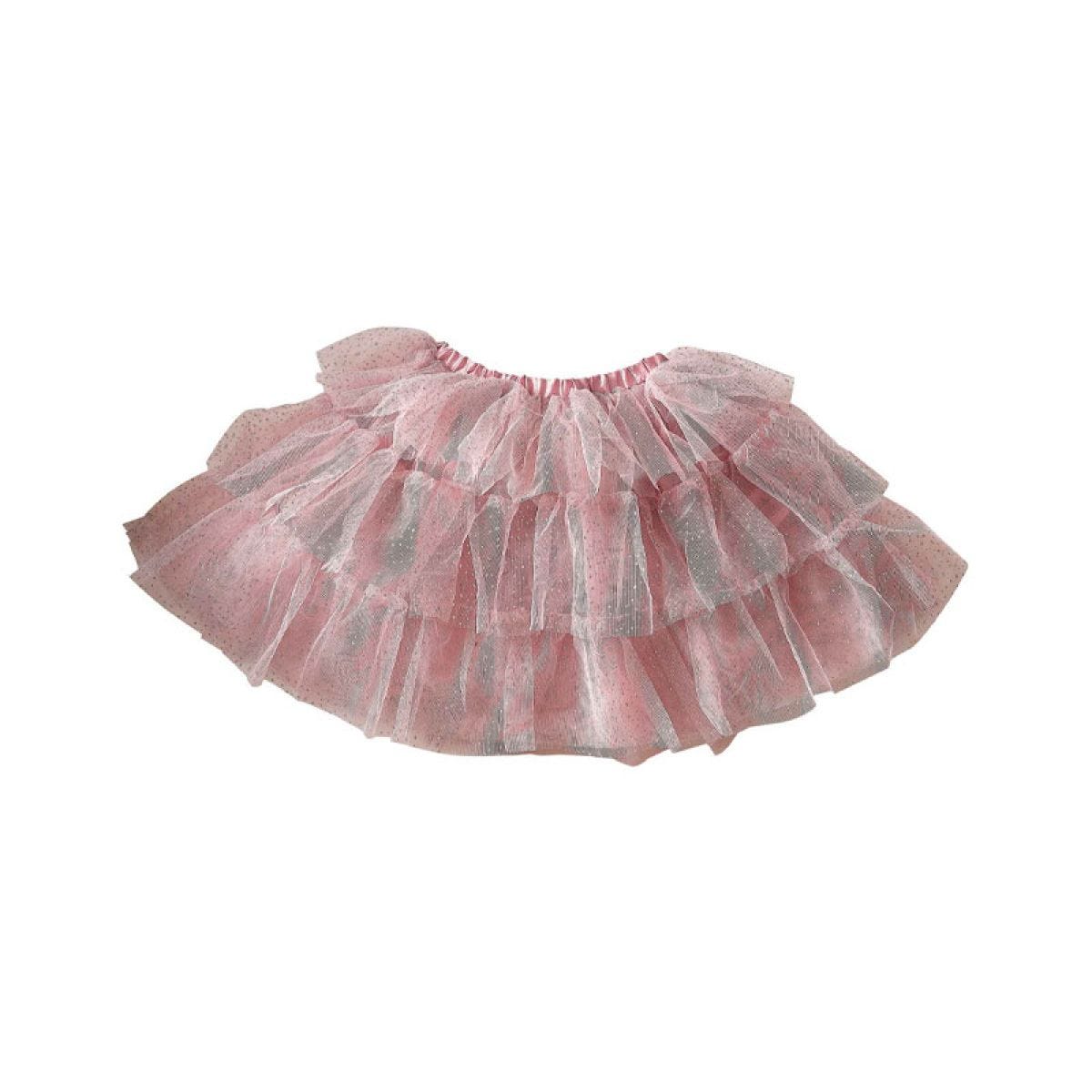 Blush & Silver Tiered Tutu - 5-7 Years | Party Delights