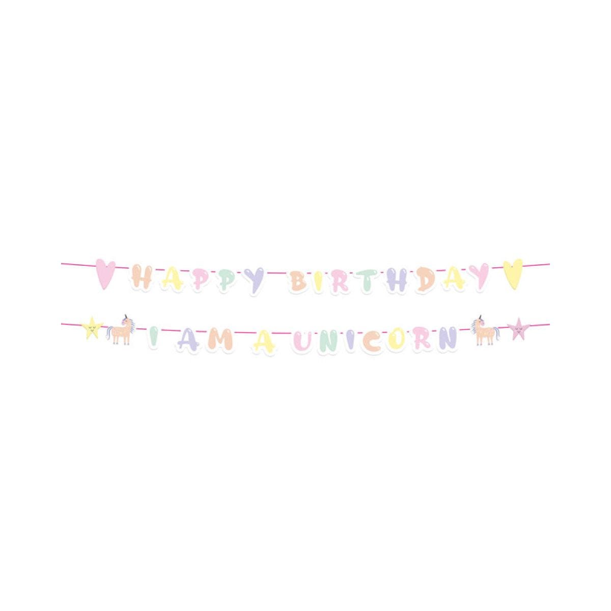 Unicorns & Rainbows Letter Banners (2pk)