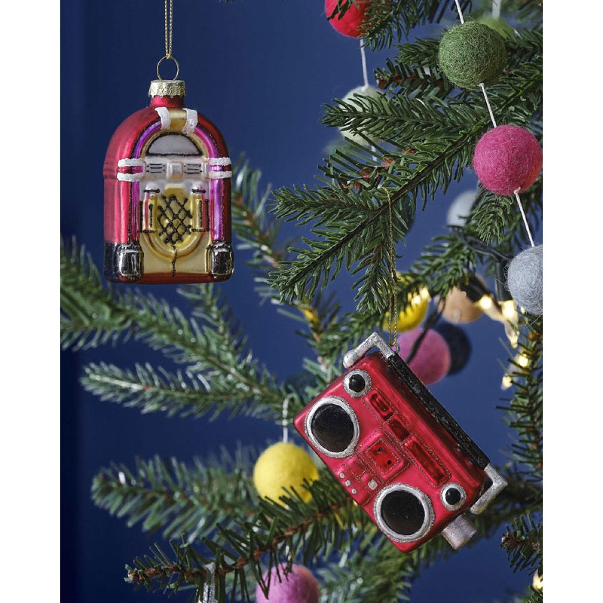 Retro Music Set Tree Decoration