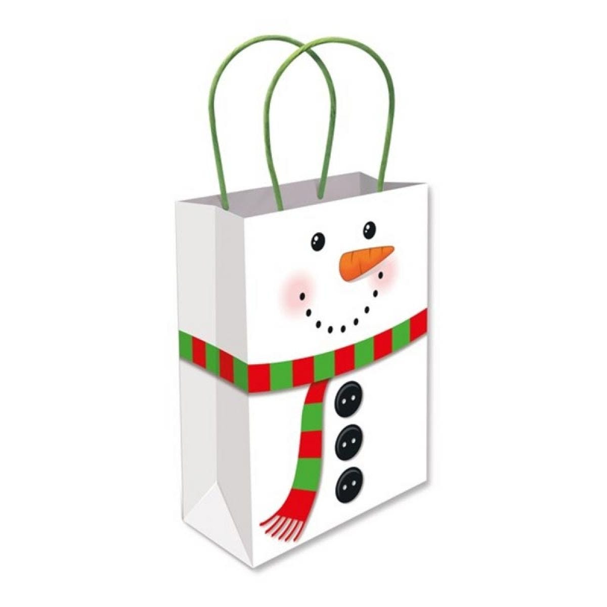 Boho Christmas Snowman Custom Gift Bags
