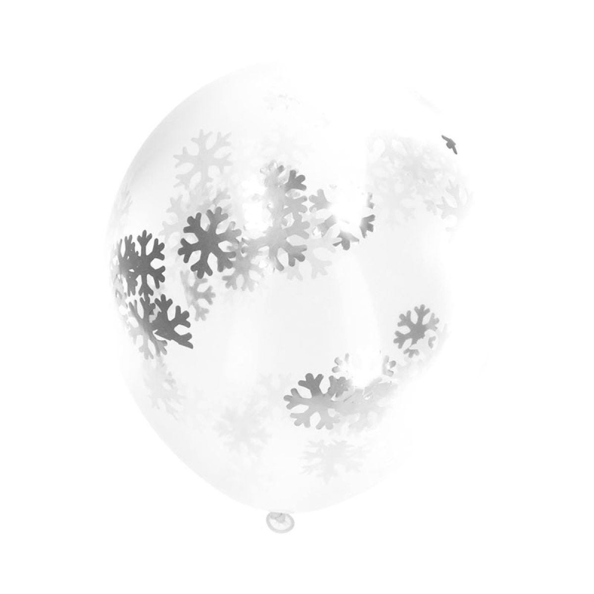 Snowflakes Confetti Balloons - 11" Latex (4pk)