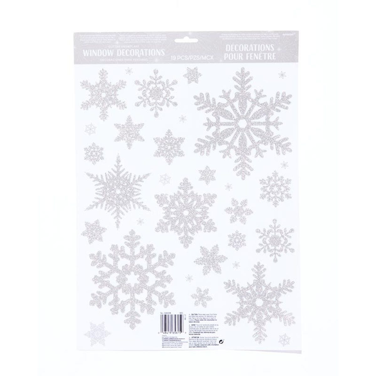 Snowflake Vinyl Window Decorations - 45cm