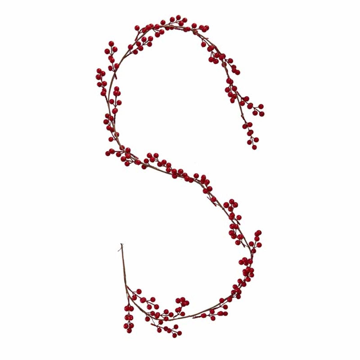 Red Berries Foliage Garland - 1.8m
