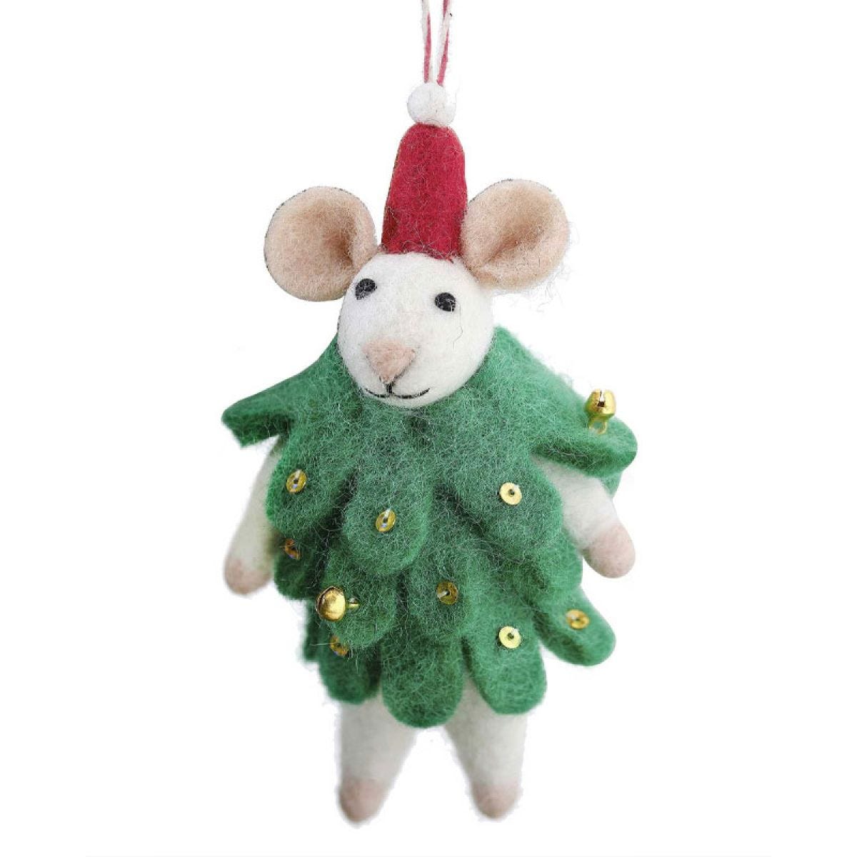Mouse Christmas Tree Decoration