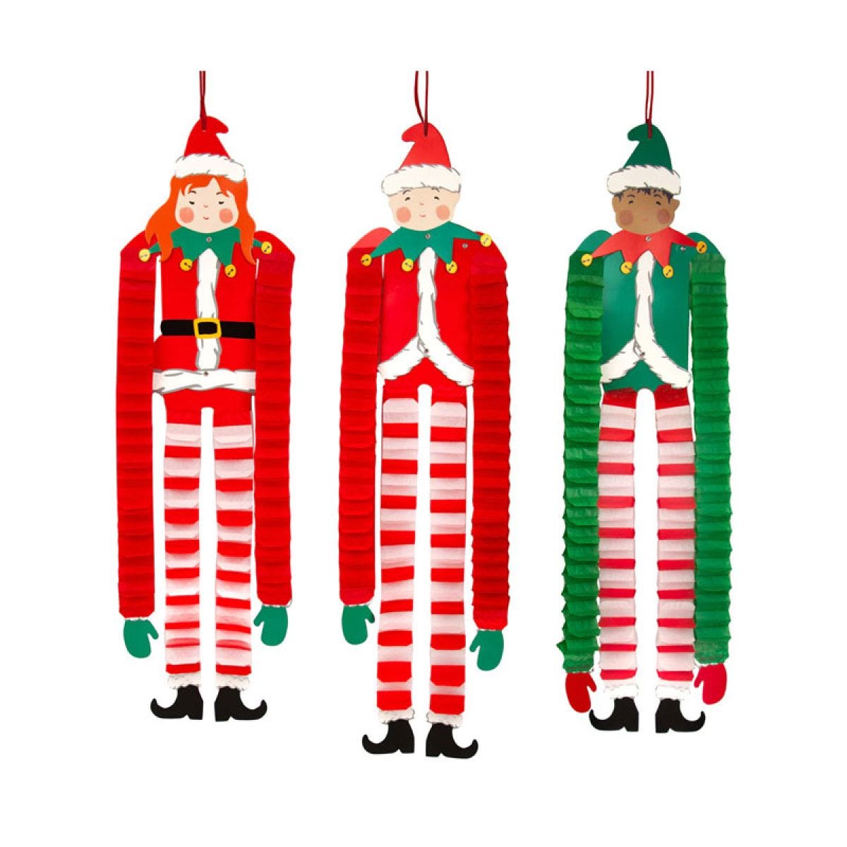 Santa&apos;s Elves Hanging Decorations (3pk)
