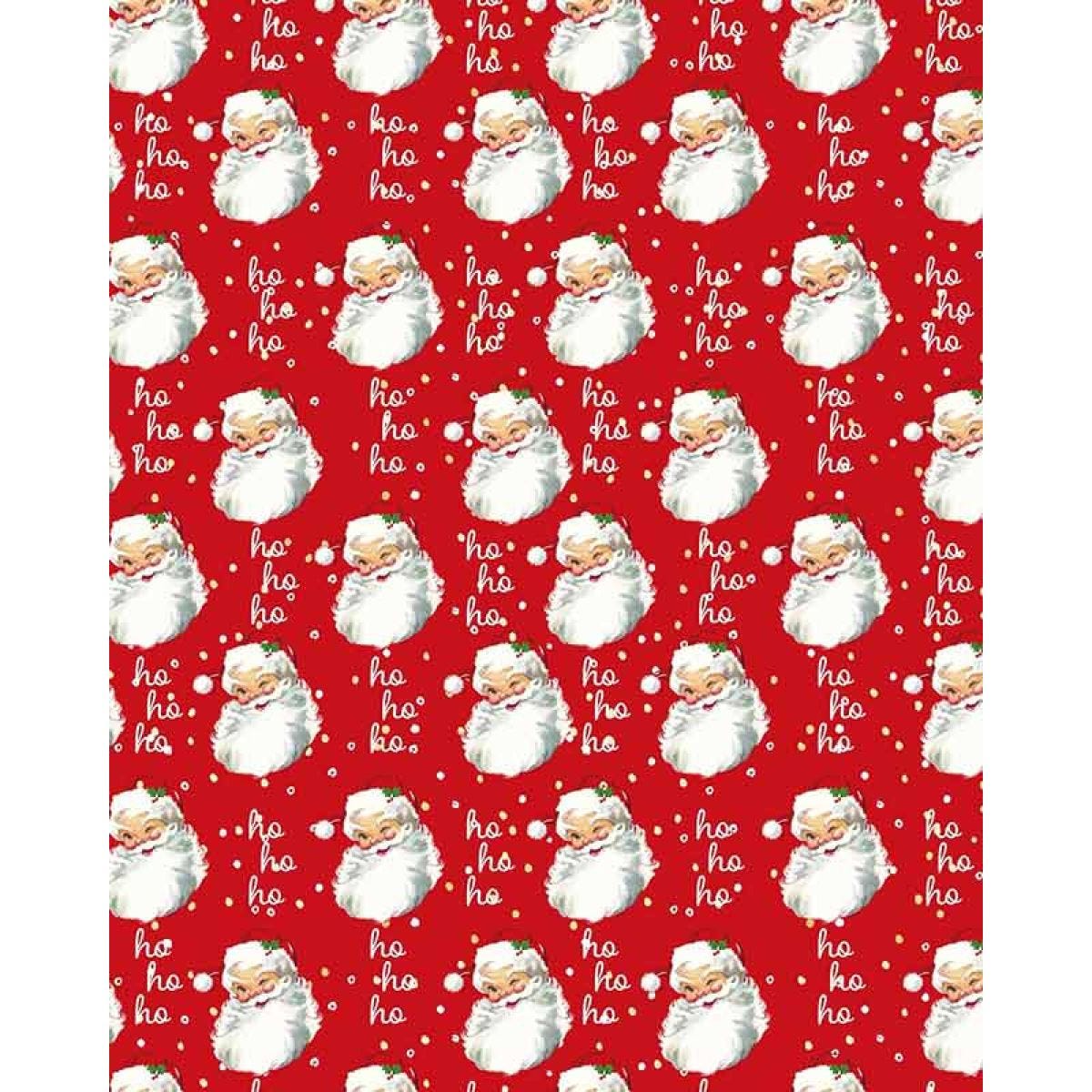 Santa Ho Ho Ho Christmas Gift Wrap - 8m