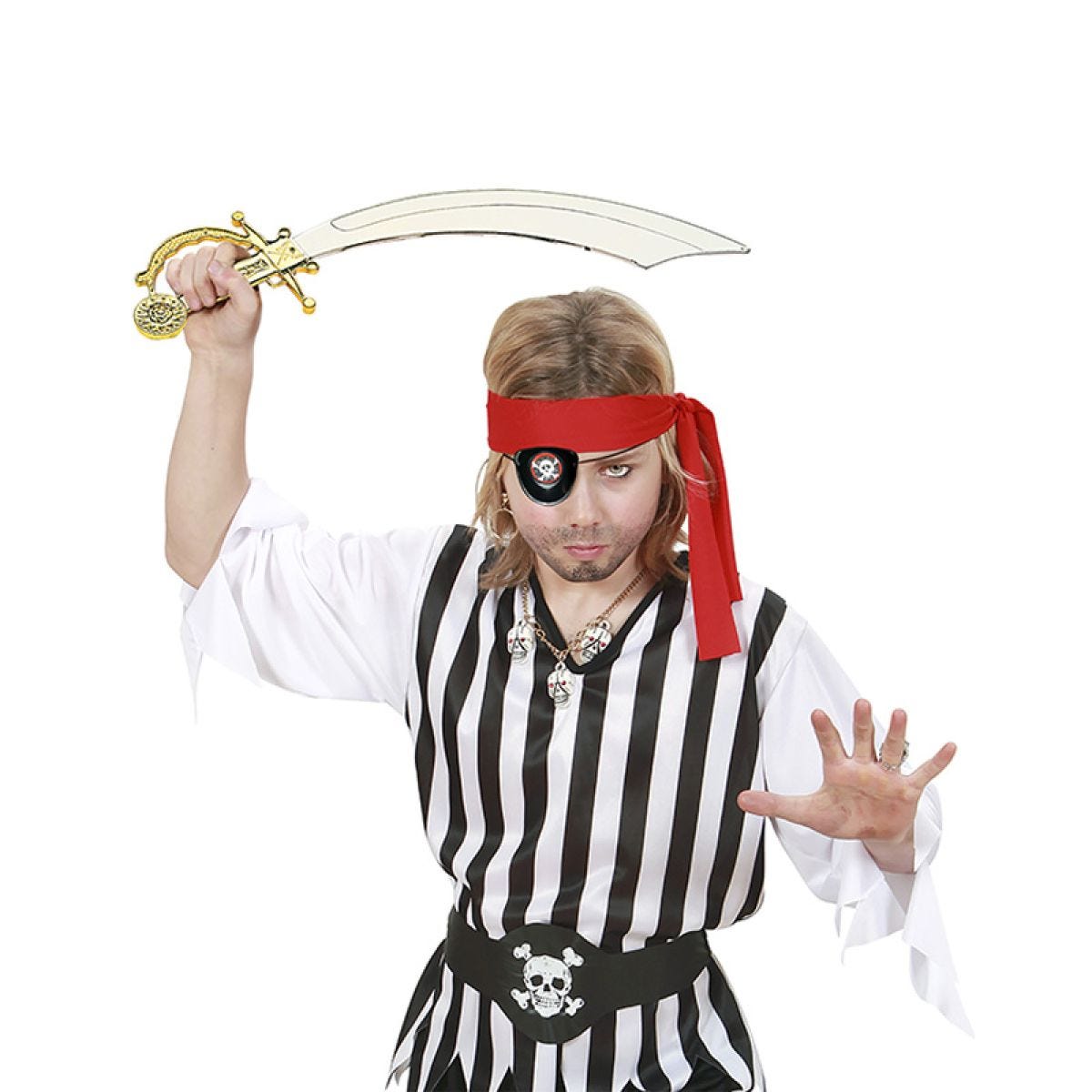 Pirate Sword & Eye Patch - 47 cm