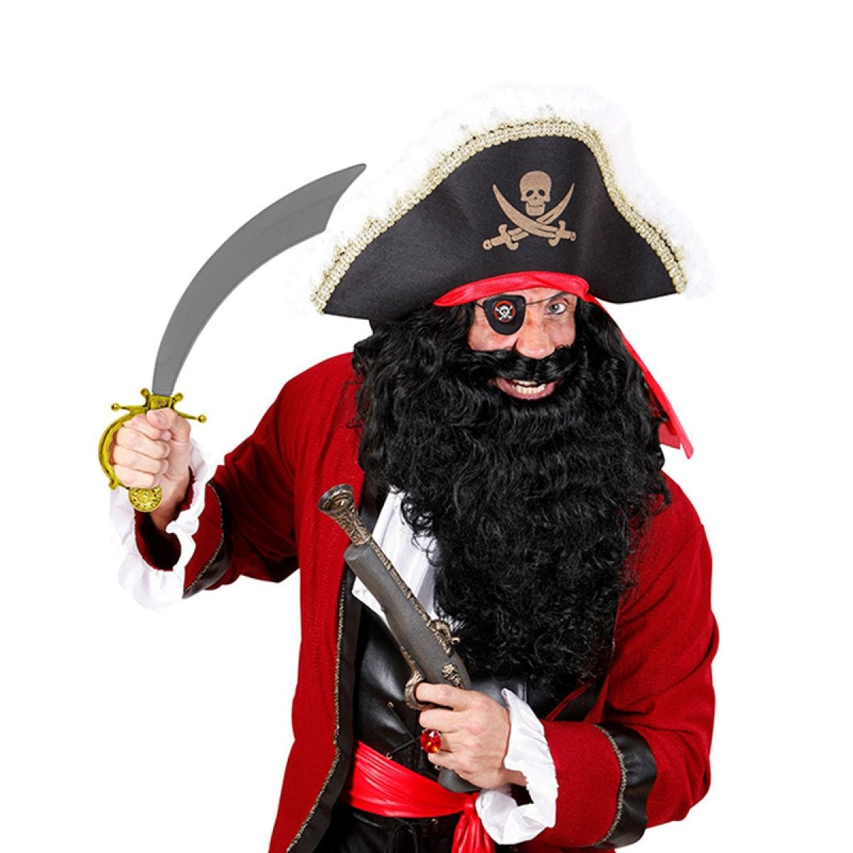 Pirate Sword & Eye Patch - 47 cm