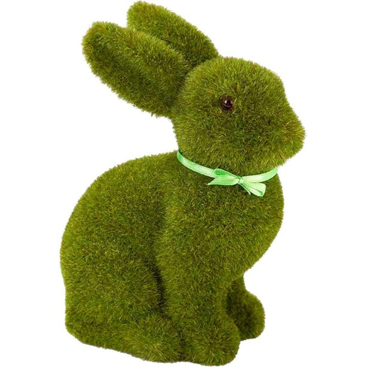 Green Grass Easter Bunny Decoration - 16cm