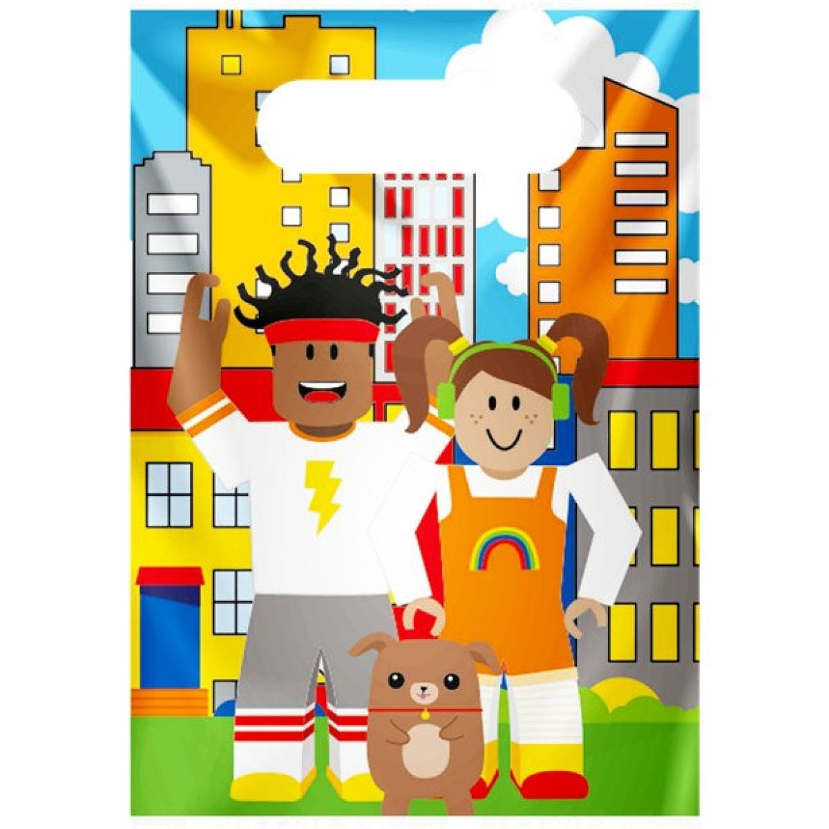 Party Town Paper Loot Bags (8pk)