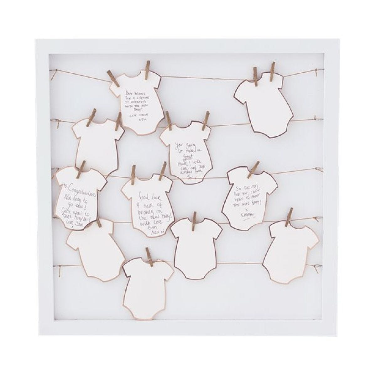 Twinkle Twinkle Babygrow Frame Guestbook - 40cm