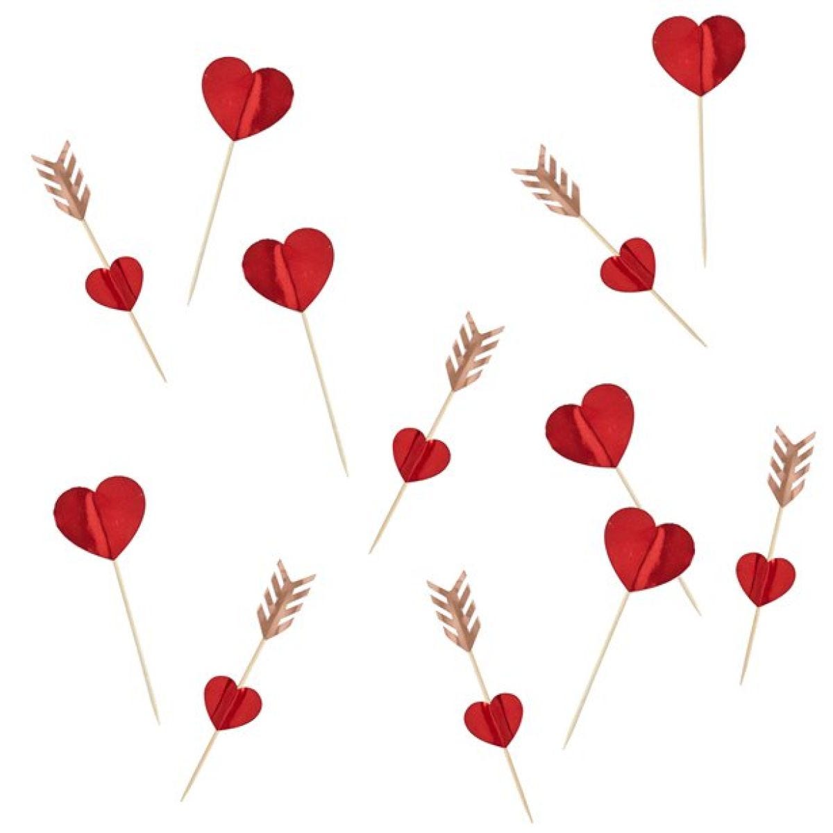 Heart Food Picks - 12cm