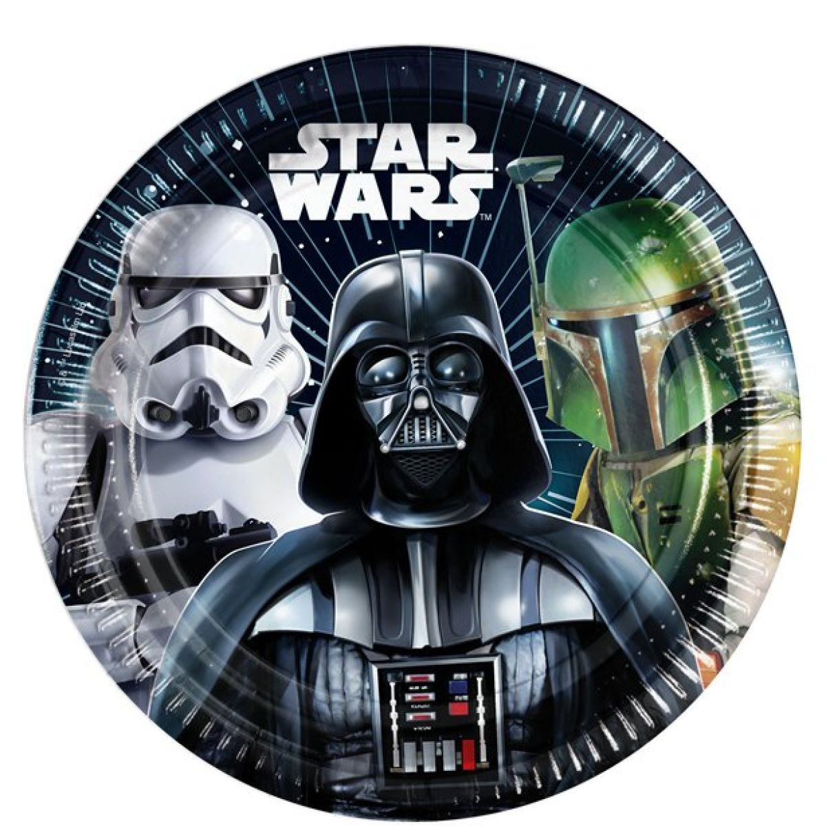 Star Wars Galaxy Paper Plates - 23cm (8pk)
