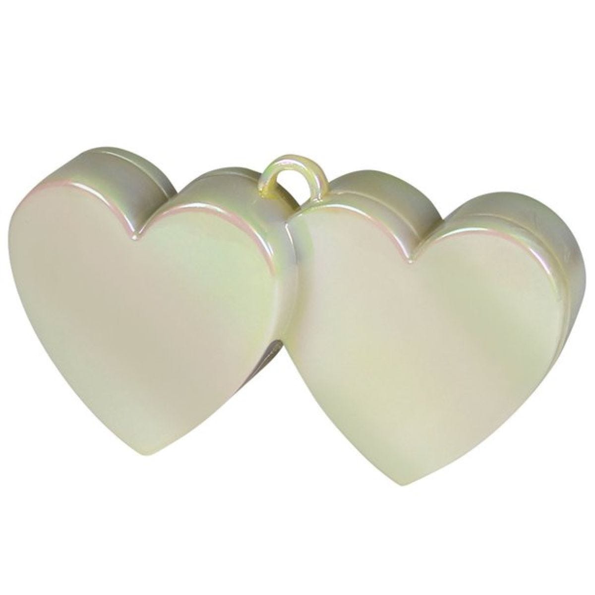 Iridescent Double Heart Balloon Weight - 135g